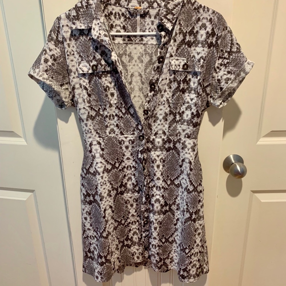 Free People Snakeskin Dress